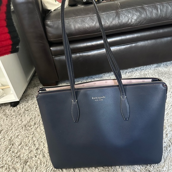 kate Spade Navy Blue Tote Bag - Picture 3 of 6